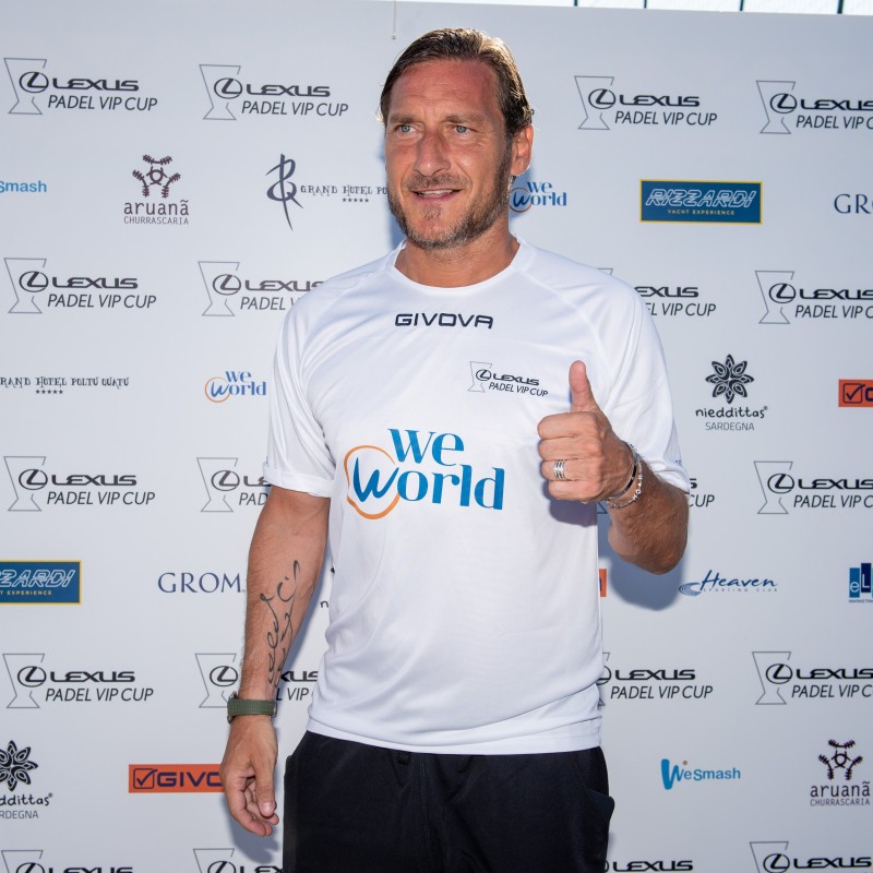 Totti's Lexus Padel Vip Cup Worn and Signed Shirts
