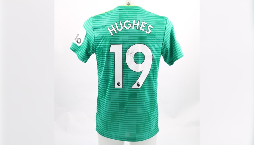 Hughes' Watford FC Worn and Signed Away Poppy Shirt