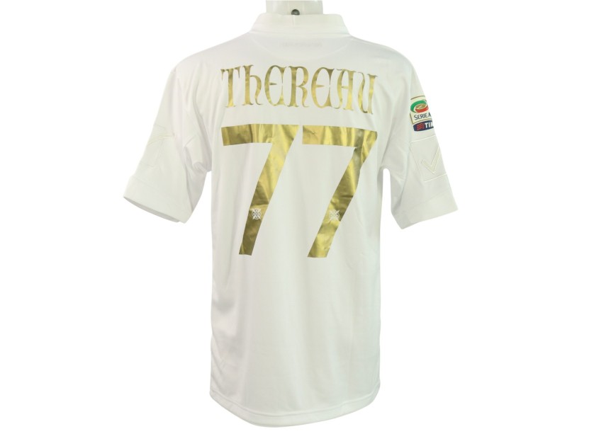 Thereau's Match-Issued Shirt Chievo Verona vs Roma, 2012 - Christmas Edition