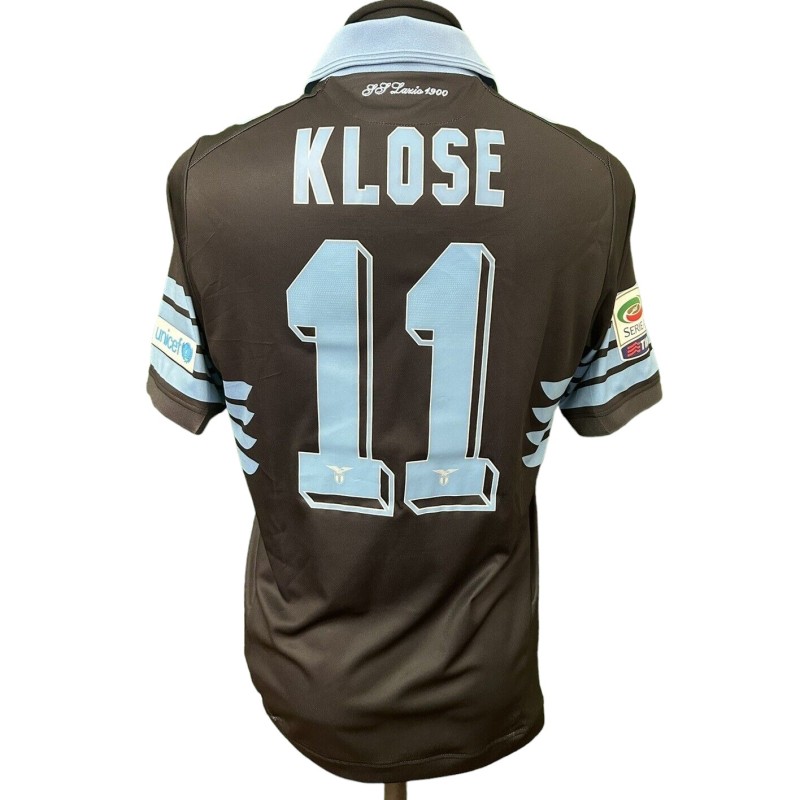 Maglia Klose Lazio, preparata 2015/16 - Patch "Danke Miro"