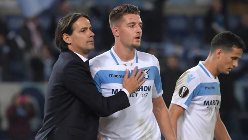 Sergej's Signed Match Shirt, Lazio-Marseille 2018