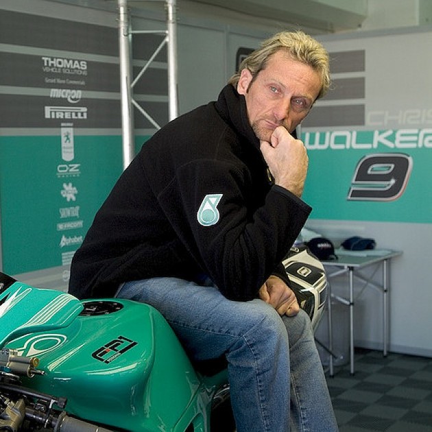 Helmet signed by Carl Fogarty, the most successful World Superbike Racer of all time