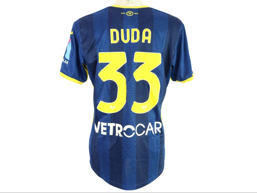 Maglia Duda unwashed Hellas Verona vs Fiorentina 2024