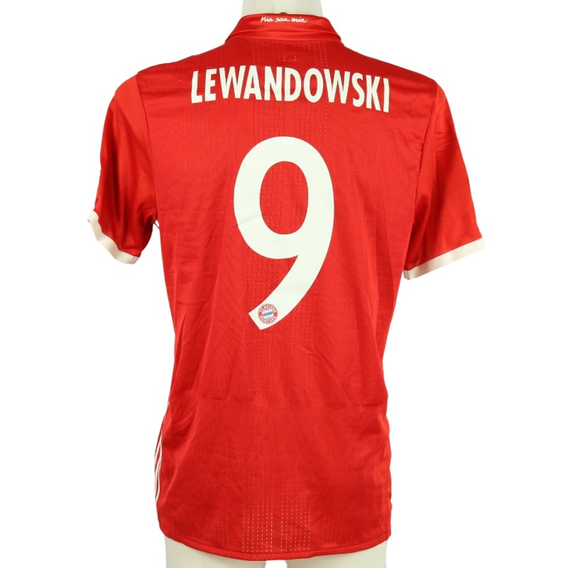 Lewandowski's Bayern Munich Match Shirt, 2016/17