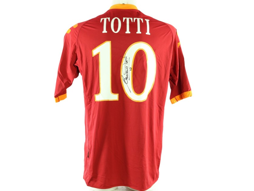 Totti Official AS Roma Signed Shirt, 2009/10 