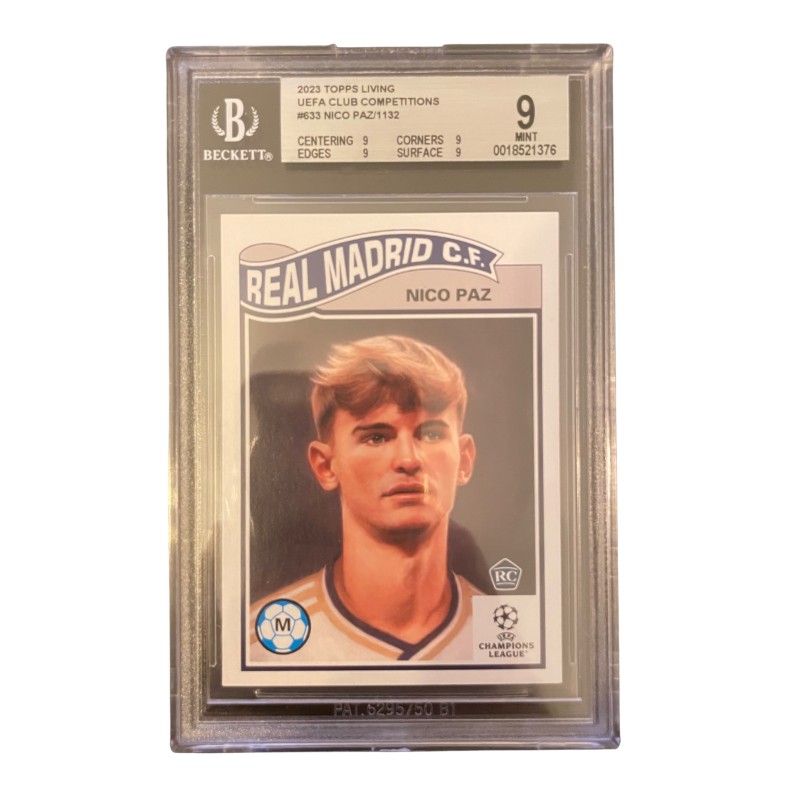 Card 2023 Topps Living UEFA Club Competitions #663 – Nico Paz /1132 – Gradata Beckett