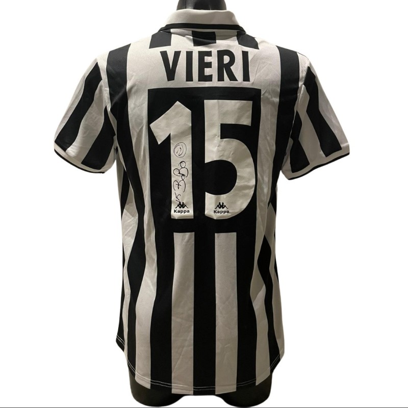 Vieri Replica Juventus Shirt, 1996/97 - Signed with video evidence