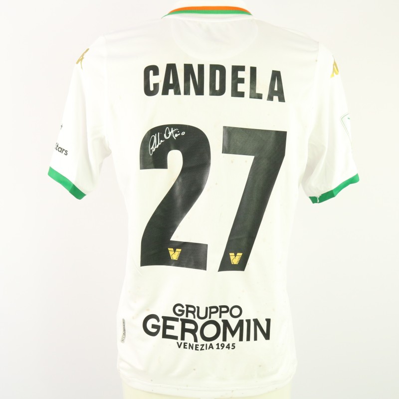 Candela's Unwashed Signed Shirt, Lecco vs Venezia 2024