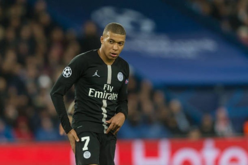 Mbappe's PSG Match Shirt, UCL 2018/19 - CharityStars