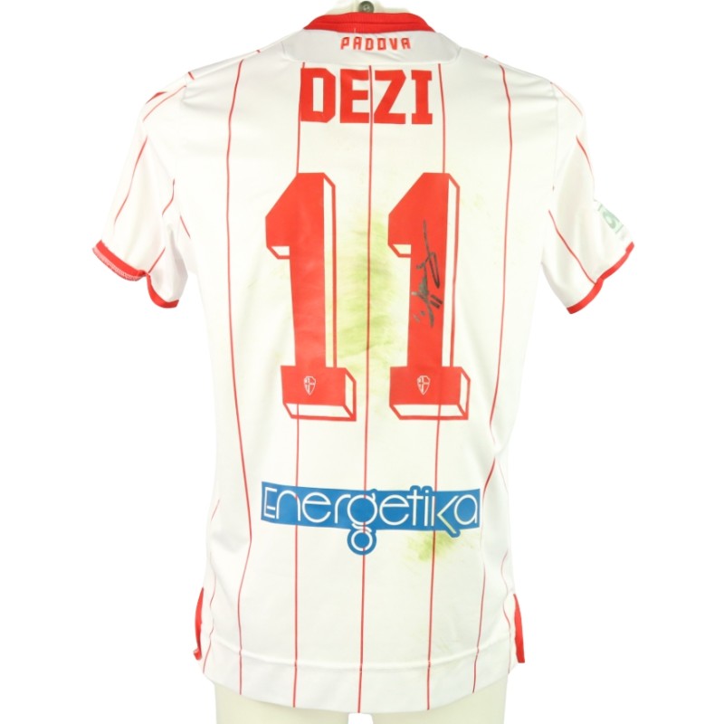 Dezi Unwashed and Signed Shirt, Padova vs Lumezzane 2023