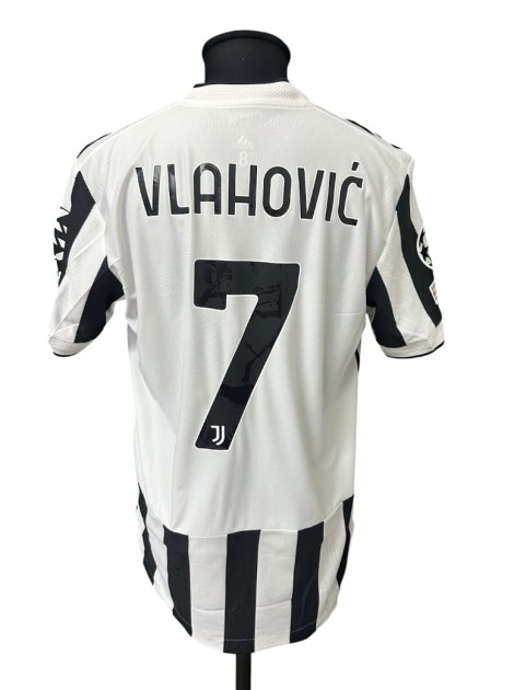Vlahovic's Issued Shirt, Juventus vs Zenit UCL 2021
