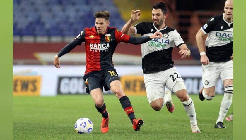 Zajc's Genoa Signed Match Shirt, 2020/21 