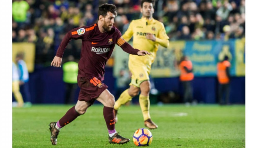 Messi's Barcelona Match Shirt, 2017/18 - CharityStars