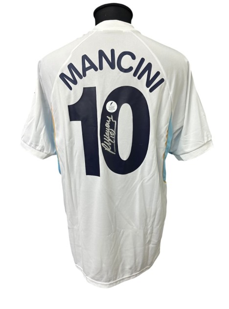 Mancini's "Farewell to Football" Signed Match-Worn Shirt, Sampdoria vs Lazio 2001