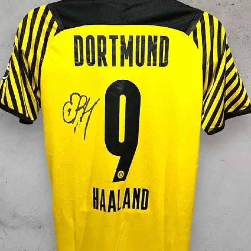 Erling Haaland's Borussia Dortmund Signed and Framed Shirt - 2021/22  