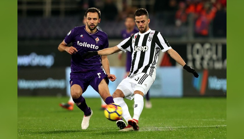 Badelj's Fiorentina-Juventus Match Shirt, 2018