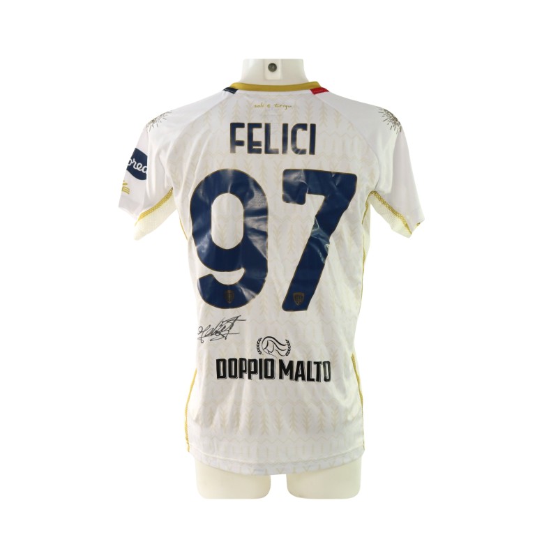 Felici's Venezia vs Cagliari Signed Unwashed Shirt, 2024