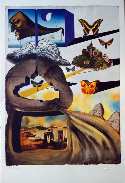 'Butterfly Suite: Normandy, 1969' Lithograph by Salvador Dalí