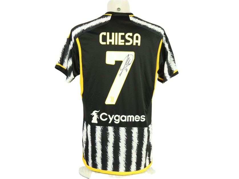 Chiesa Official Juventus Signed Shirt, 2023/24 