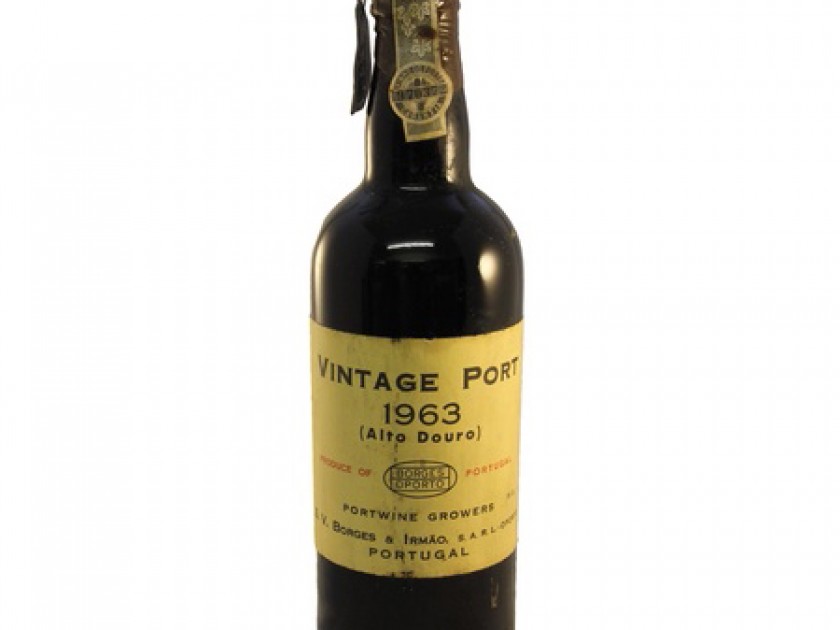 Bottle of Borges Vintage Port, 1963 (Alto Douro)