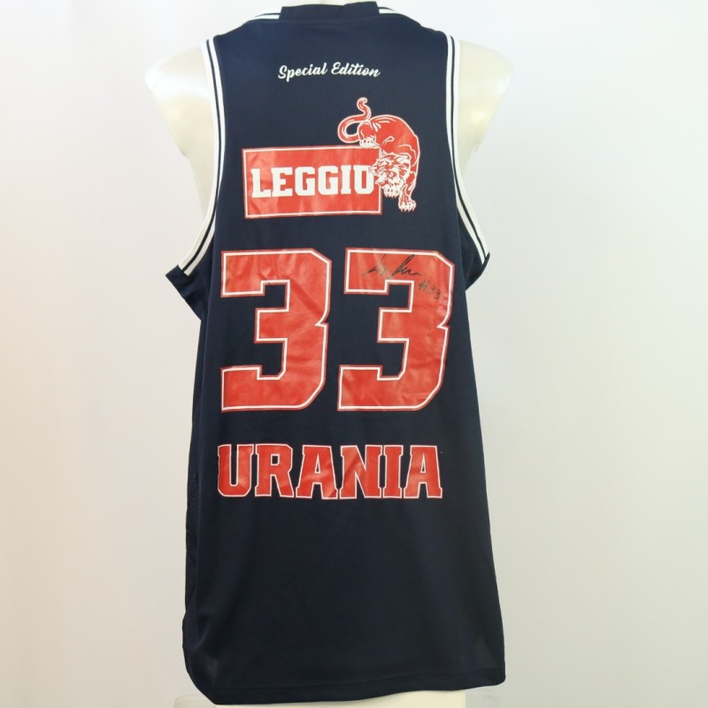 Leggio's Match Worn tank top, Urania Basket 2024 - Signed