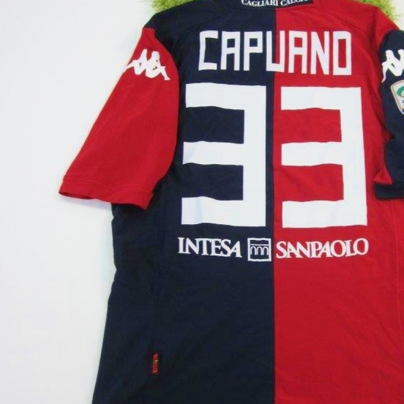 Capuano Cagliari match worn shirt, Cagliari-Sampdoria, Serie A 2014/2015
