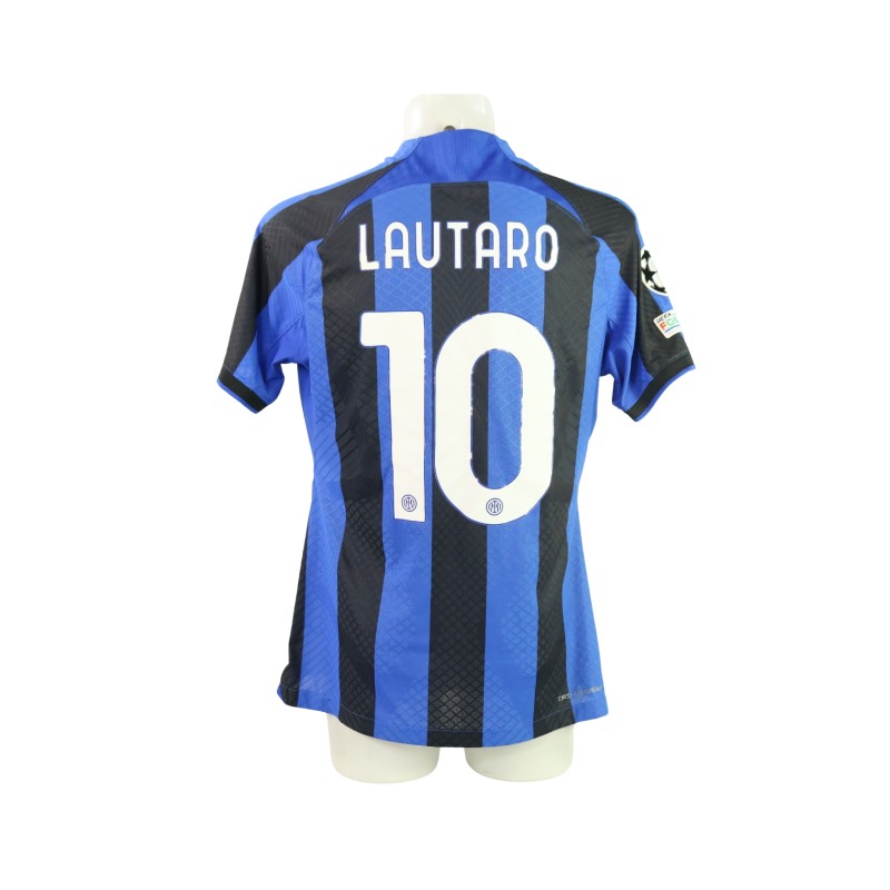 Lautaro Martinez's Issued Shirt, Manchester City vs Inter - Champions League Final 2023