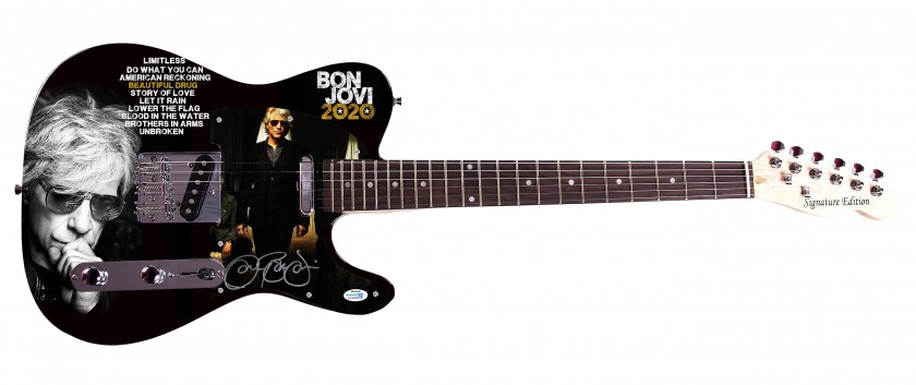 Jon Bon Jovi Signed Custom Guitar