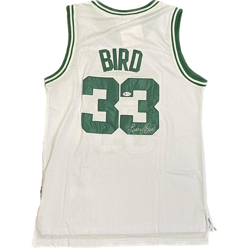 Maglia replica firmata di Larry Bird dei Boston Celtics