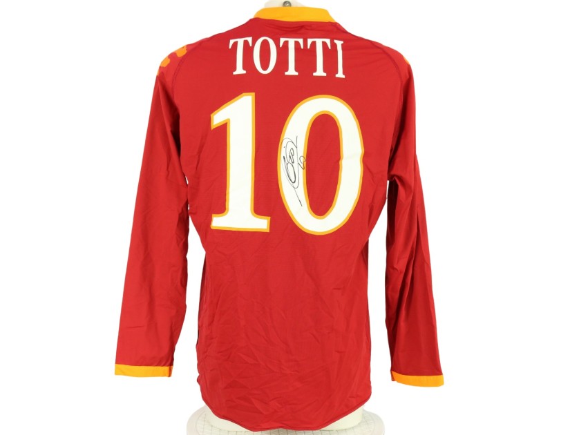 Totti Official Roma Signed Shirt, 2009/10