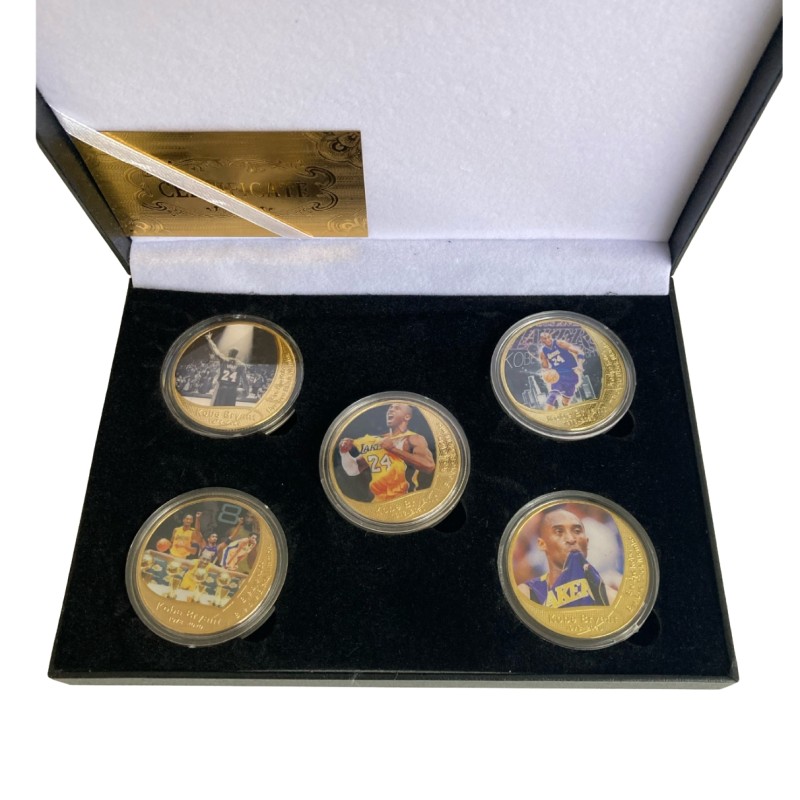 Kobe Bryant's Gold Plated Commemorative Coins Box Set