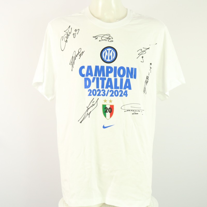 Scudetto Inter Commemorative Shirt, 2023/24 - Signed by the players