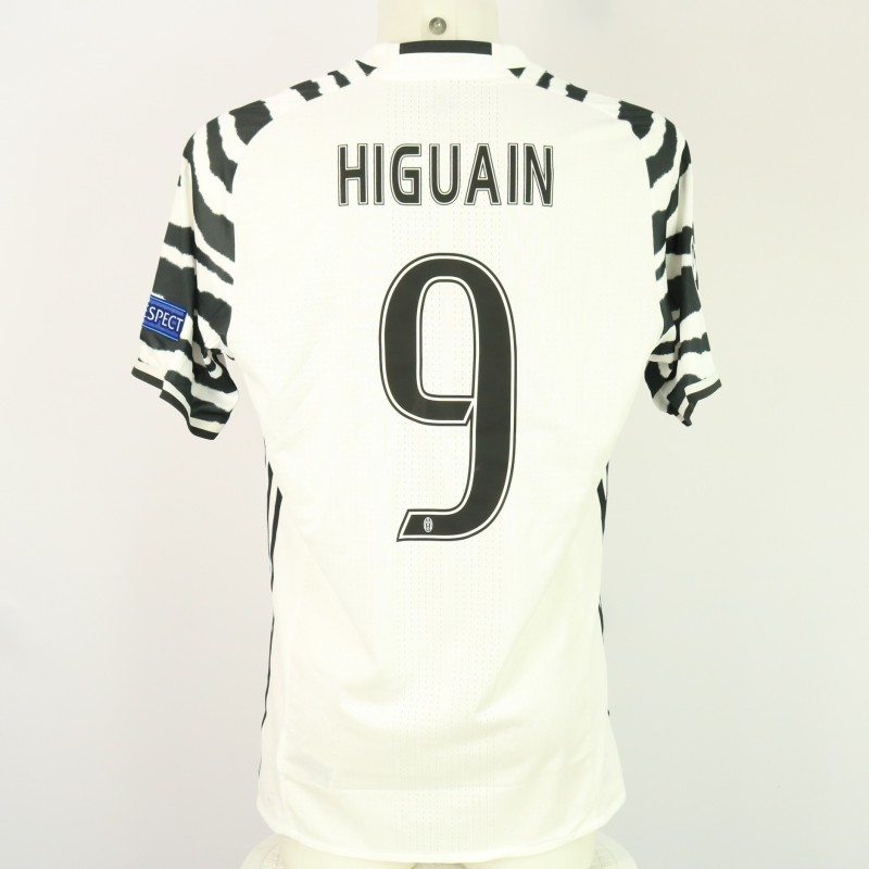 Higuain's Juventus Issued Shirt, UCL 2016/17
