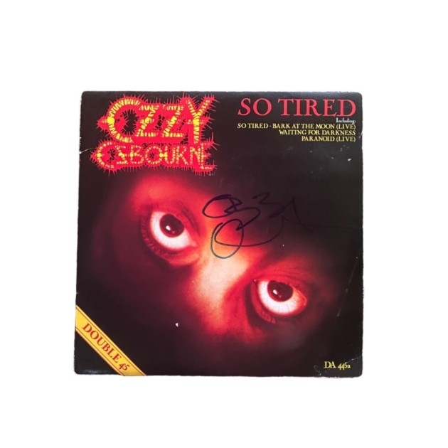 Ozzy Osbourne Signed 'So Tired' Vinyl 45