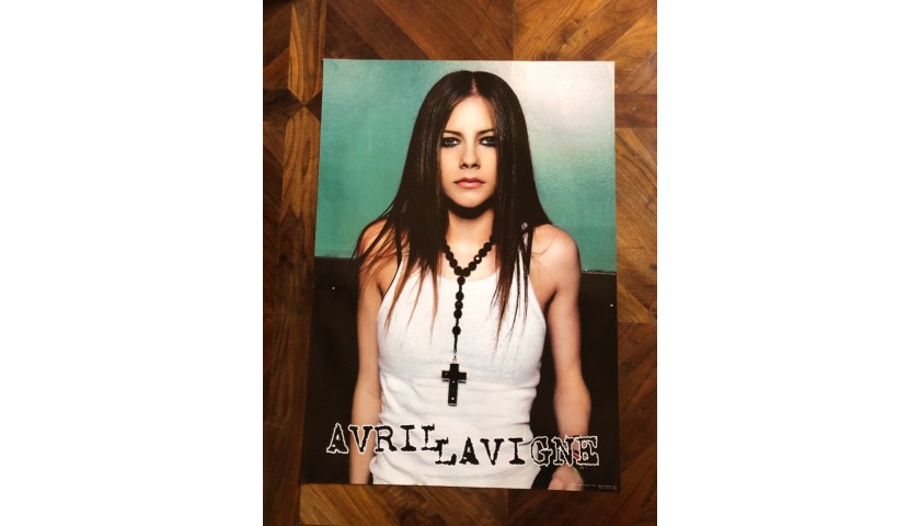 Avril's "Try to Shut Me Up" Hand Signed Vintage Poster 