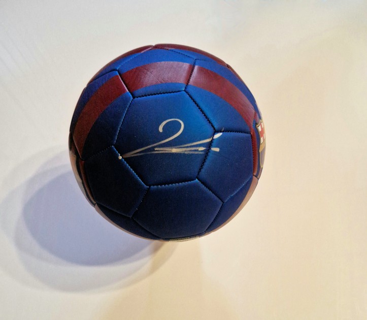 Lewandowski's FC Barcelona Signed Football