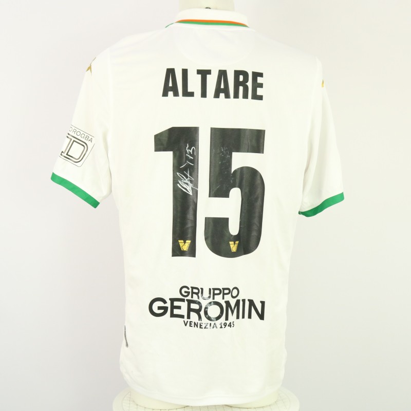 Altare's Unwashed Signed Shirt, Venezia vs Feralpisalò 2024 "Team E1 Drogba"