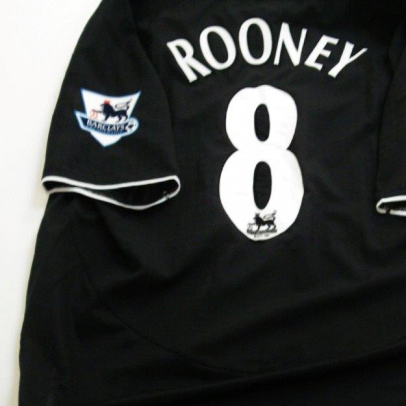 Manchester United match worn shirt, Wayne Rooney, Arsenal-Manchester United, Premier League 2004/2005
