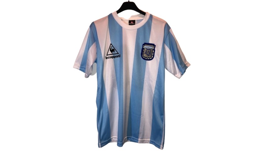 Official Argentina Commemorative Maradona Shirt, 2020 - Signed by Messi -  CharityStars