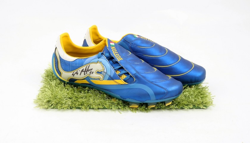 Buffon's Puma Cleats - Issued and Signed