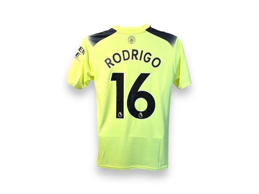 Rodrigo's Manchester City 2022/23 Signed Official Third Shirt 