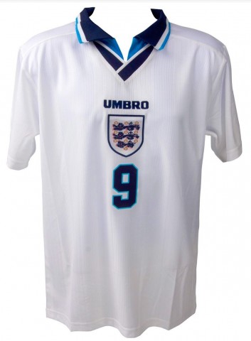 Alan Shearer Signed England Home Shirt