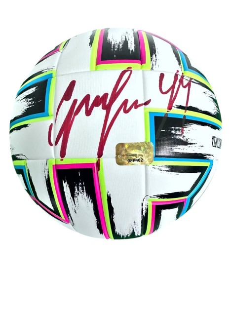 EURO 2020 Finals Official Ball - Signed by Donnaruma