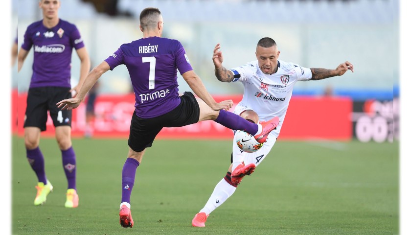 Nainggolan's Worn and Unwashed Shirt, Fiorentina-Cagliari 2020