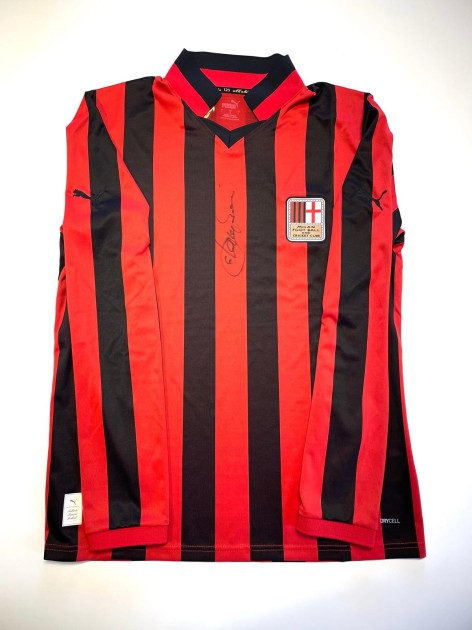 Milan's 125° Anniversary Official Shirt 2024/25 - Signed by Franco Baresi