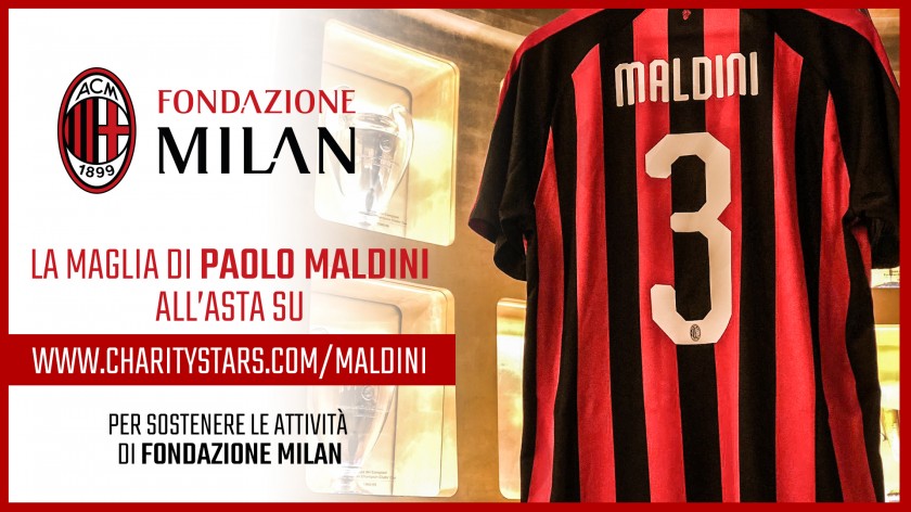 Maldini AC Milan Shirt, 2018/19 - Signed with Dedication