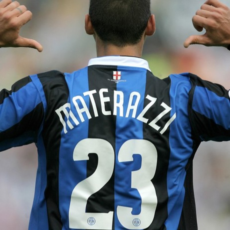 Materazzi's Inter shirt, issued season 2006/2007 - signed
