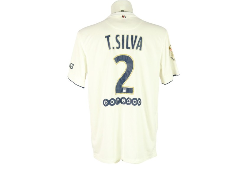 Maglia ufficiale Thiago Silva PSG, 2014/15 - Autografata