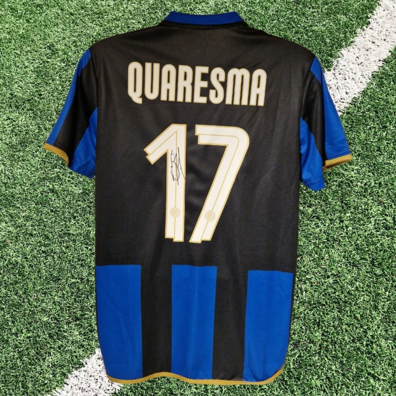 Ricardo Quaresma Signed Inter Milan 2008-09 Home Football Shirt COA