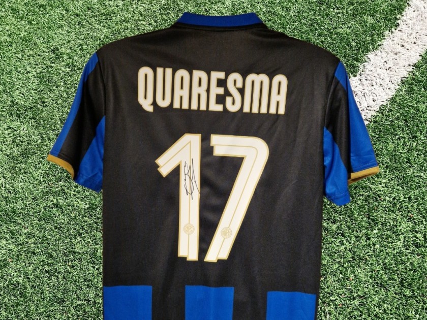 Ricardo Quaresma Signed Inter Milan 2008-09 Home Football Shirt COA